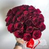 23 красных кенийских роз в коробке
